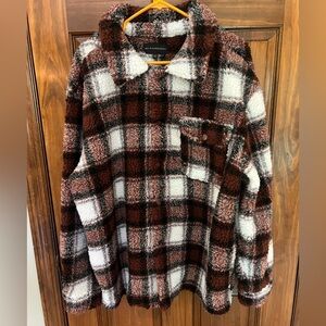 No Boundaries Multicolor Sherpa Jacket